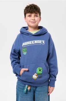 Кофта з принтом Minecraft - синій