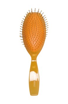 Массажная расческа для волос Titania, 11 рядов (1825оранж)