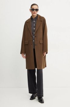 Шерстяное пальто BOSS