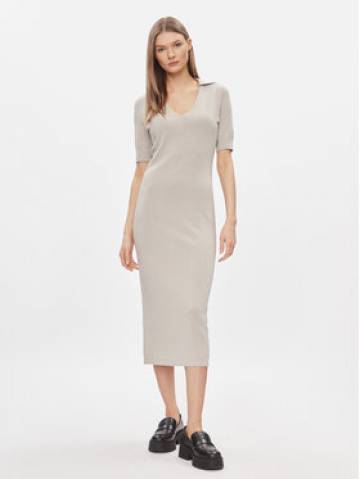 Calvin Klein Трикотажна сукня K20K206519 Бежевий Regular Fit Calvin Klein Трикотажна сукня K20K206519 Бежевий Regular Fit