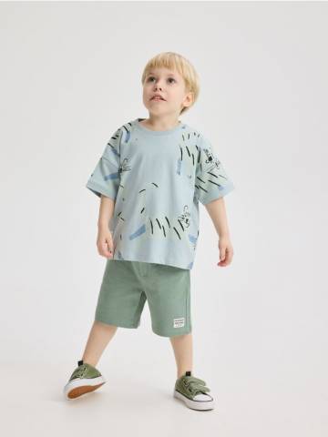 Reserved - BOYS` T-SHIRT - блідо-блакитний - 286CJ-05X Reserved - BOYS` T-SHIRT - блідо-блакитний - 286CJ-05X