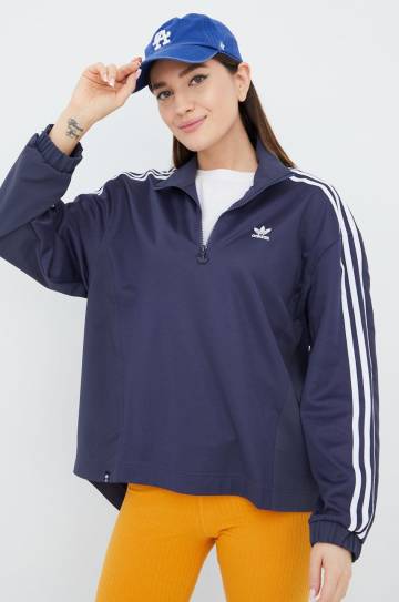 Кофта adidas Originals Adicolor женская цвет фиолетовый с аппликацией Кофта adidas Originals Adicolor женская цвет фиолетовый с аппликацией