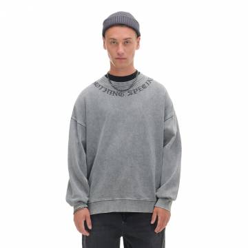 Cropp - Світшот з вареним ефектом - light grey Cropp - Світшот з вареним ефектом - light grey