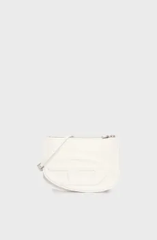 Женская белая кожаная сумка 1DR TWIN Белый ONESIZE Diesel X10330 PR818