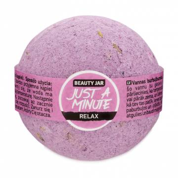 Бомбочка для ванны Beauty Jar Just a Minute Relax Bath Bomb c маслом сладкого миндаля и лавандой, 150 г Бомбочка для ванны Beauty Jar Just a Minute Relax Bath Bomb c маслом сладкого миндаля и лавандой, 150 г