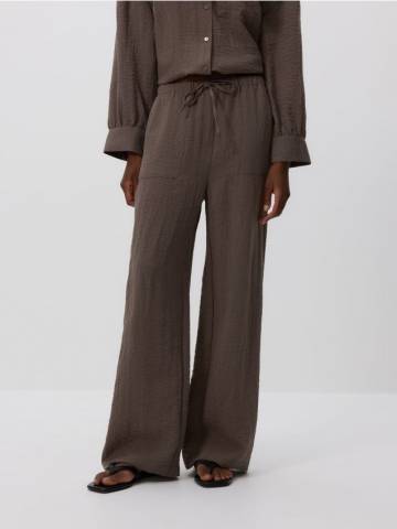 Reserved - LADIES` TROUSERS - кавовий - YH520-84X Reserved - LADIES` TROUSERS - кавовий - YH520-84X