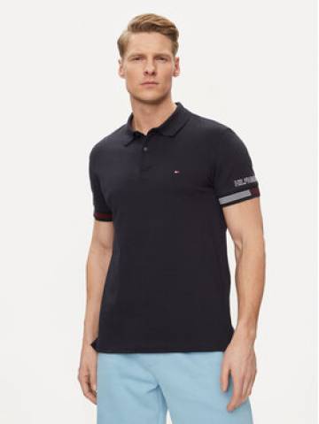 Tommy Hilfiger Поло Flag MW0MW34780 Cиній Slim Fit Tommy Hilfiger Поло Flag MW0MW34780 Cиній Slim Fit