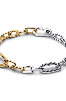 Браслет двоколірний з ланок Pandora ME