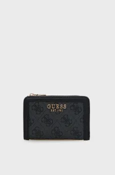 Женский черный кошелек с узором LINDSEY Черный ONESIZE Guess SWSG9749156