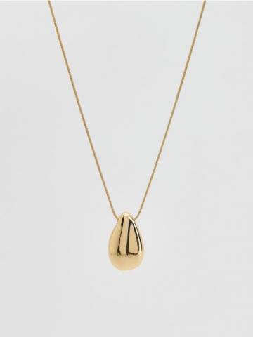 Reserved - Намисто з підвіскою - золотий - 259FD-GLD