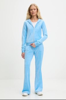 Спортивные штаны из велюра Juicy Couture CAISA LOW RISE PANT