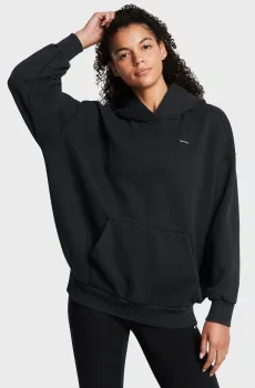 Женское черное худи UA Icon HWT Flc OS Hdy Черный XL Under Armour 1386485-001