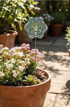 Садова декорація у вигляді квітки - пильно-зелений