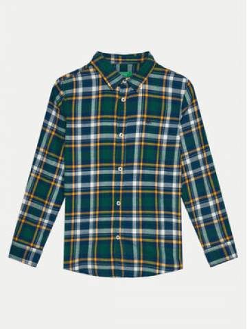 United Colors Of Benetton Сорочка 5LQHCQ039 Зелений Regular Fit United Colors Of Benetton Сорочка 5LQHCQ039 Зелений Regular Fit