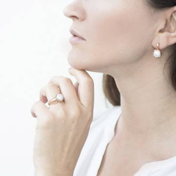 Золотые серьги с культ. пресн. жемчугом с03378 Золотые серьги с культ. пресн. жемчугом с03378