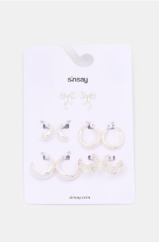 Набір срібних сережок - срібний