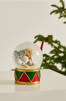 Різдвяна снігова куля - різнобарвний