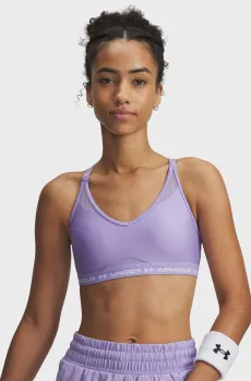 Женский сиреневый топ UA Crossback Low Bra Фиолетовый XL Under Armour 1386424-538