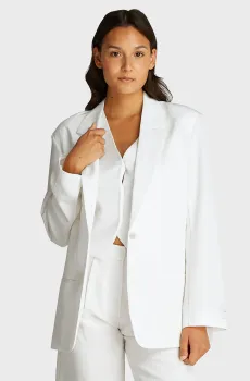 Женский белый жакет TECH TEXTURE Белый 34 Calvin Klein K20K208356