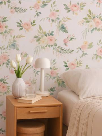 Самоклейна шпалера - рожевий