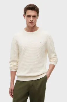 Мужской белый джемпер SEASONAL STRUCTURE Белый L Tommy Hilfiger MW0MW42799