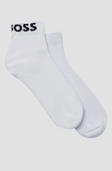 Женские белые носки (2 пары) Белый 39-42 BOSS 50502066;100