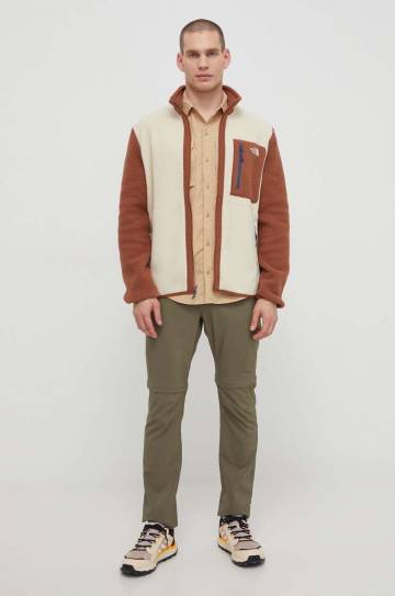 Рубашка The North Face Sequoia мужская цвет бежевый regular классический воротник NF0A4T19LK51 Рубашка The North Face Sequoia мужская цвет бежевый regular классический воротник NF0A4T19LK51
