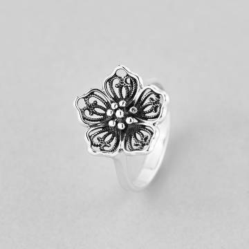 Серебряное кольцо Minimal 10002ч-18 18 Серебряное кольцо Minimal 10002ч-18 18
