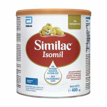 Детская сухая молочная смесь на основе изолята белков сои Similac Ізоміл, 0+, 400 г (Товар критического импорта) Детская сухая молочная смесь на основе изолята белков сои Similac Ізоміл, 0+, 400 г (Товар критического импорта)