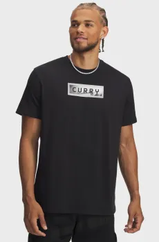 Мужская черная футболка Curry Trend Tee 1 Черный XL Under Armour 6007303-001
