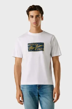 Мужская белая футболка SUEN Белый XL Pepe Jeans PM5010317