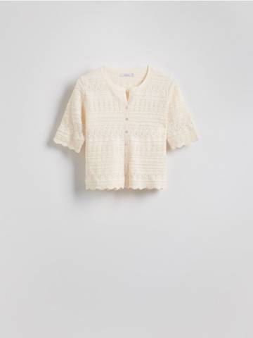 Reserved - LADIES` BLOUSE - нюдовий - 101EF-02X Reserved - LADIES` BLOUSE - нюдовий - 101EF-02X