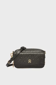 Женская черная сумка TH ICON CAMERA BAG MONO Черный ONESIZE Tommy Hilfiger AW0AW17681