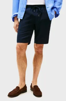 Мужские темно-синие льняные шорты HARLEM Синий 30 Tommy Hilfiger MW0MW37804