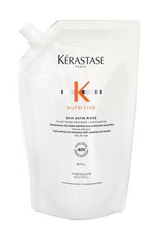 Увлажняющий шампунь-ванна Kerastase Nutritive Bain Satin Riche Shampoo Refill для очень сухих волос, 500 мл (рефилл)