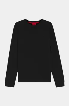 Мужской черный лонгслив Черный XXL HUGO 11446