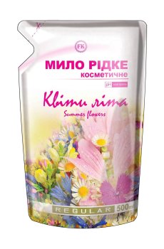 Мыло жидкое Regular Цветы лета, 500 мл (дой-пак)