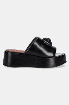 Кожаные шлепанцы Kurt Geiger London Chelsea Flatform Mule Dr