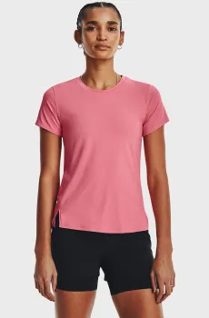 Женская розовая футболка UA Iso-Chill Laser Tee Розовый XS Under Armour 1376819-600