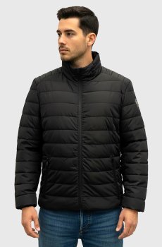 Куртка стеганая короткая черного цвета SB-24258-ducat-black