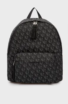 Мужской черный рюкзак с узором UNSTRUCTURED Черный ONESIZE Calvin Klein LV04G3116G