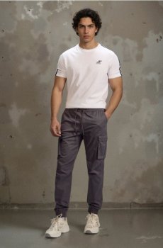 Штани cargo jogger - середньо-сірий