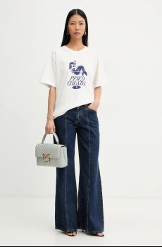 Хлопковая футболка Pinko