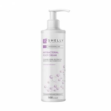 Антибактериальный крем для ног Shelly Antibacterial Foot Cream с ионами серебра, экстрактом зеленого чая и ментолом, 500 мл Антибактериальный крем для ног Shelly Antibacterial Foot Cream с ионами серебра, экстрактом зеленого чая и ментолом, 500 мл