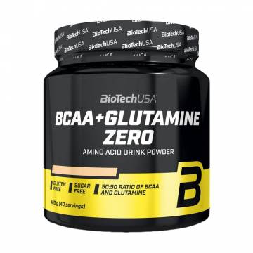 Аминокислоты BioTech USA BCAA + Glutamine Zero Апельсин, в порошке, 480 г