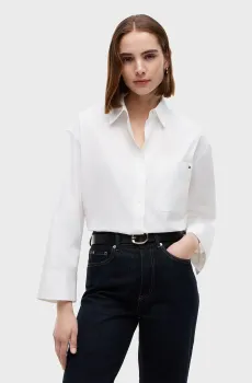 Женская белая рубашка MODERN Белый M Tommy Hilfiger WW0WW51129
