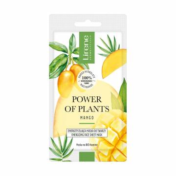 Тканевая маска для лица Lirene Power Of Plants Mango, 17 г Тканевая маска для лица Lirene Power Of Plants Mango, 17 г