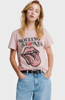 Женская розовая футболка Розовый S SPRINGFIELD 1383279