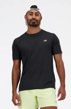 Мужская черная футболка NB Performance Черный M New Balance MT41253BK