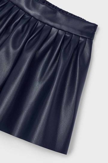 Детская юбка Mayoral цвет синий mini прямая 4907 Детская юбка Mayoral цвет синий mini прямая 4907